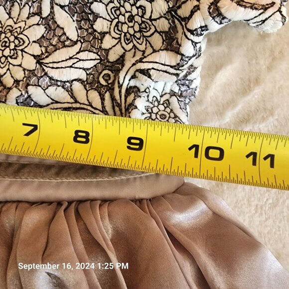 Angel &Rocket Embroidered Top Dress Full Lined Grey Skirt Size 3 Girls Buttons - Picture 5 of 12